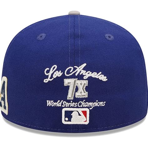 New Era /Gray Los Angeles Dodgers 2020 World Series Champions Letterman ...