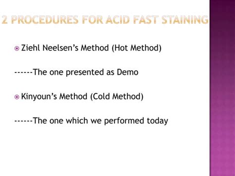 Image result for Acid-Fast Staining Method