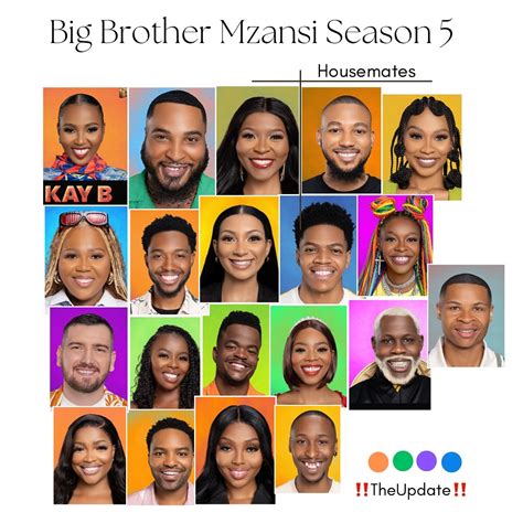 ‼️The Update‼️ | ‼️The Update‼️ Meet the Big Brother Mzansi Season 5 ...