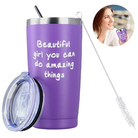 Inspirational Tumbler, Inspirational Tumbler with Straw and Cleaning ...