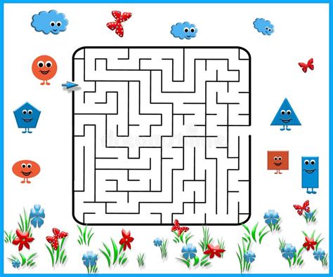 幼儿迷宫游戏 学龄前儿童逻辑教育浅析 库存例证. 插画 包括有 果子, 例证, 任命的, 动画片, 学校 - 180298193