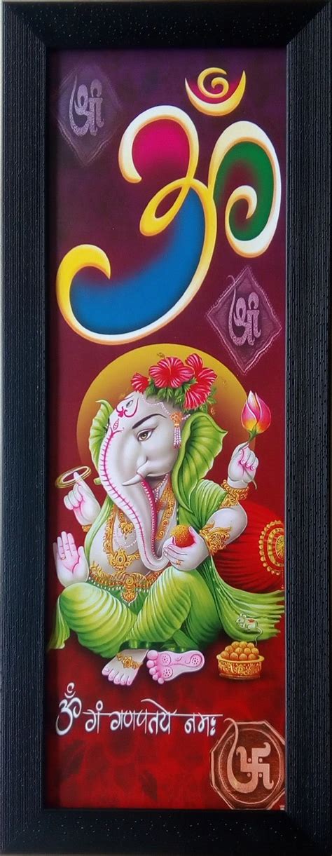 Shree Handicraft Lord Ganesh Frames For Wall Lord Ganesha Painting ...