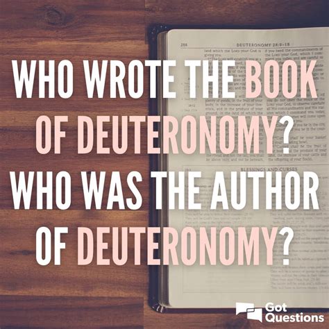 Who wrote the book of Deuteronomy? Who was the author of Deuteronomy ...