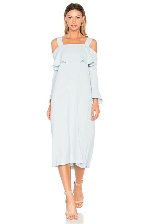 Ganni Clark Dress in Sterling Blue | REVOLVE