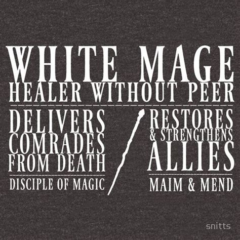 "White Mage" Essential T-Shirt for Sale by snitts | Final fantasy ...