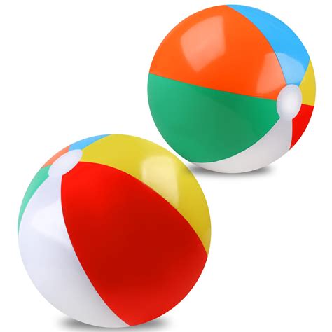 REGUICORP 2 Pack Beach Balls, 20 Inch Beach Balls for Kids, Rainbow ...