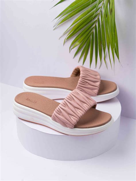 Buy Now Womens Peach Casual Solid Round Toe Casual Flats