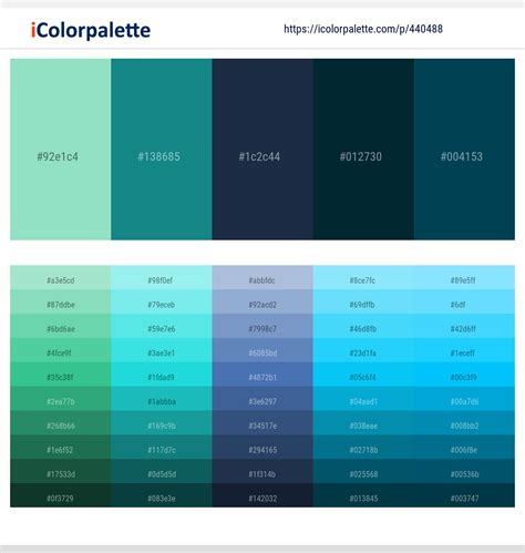 Blue Green Color Palette