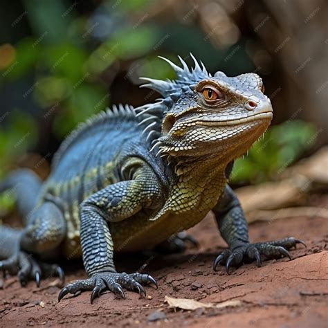Premium Photo | Australian water dragon lizard