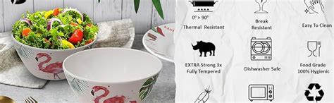 Buy VOIDROP-Melamine Bowls-Cereal Bowls Set - Unbreakable Melamine ...