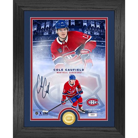 Highland Mint Cole Caufield Montreal Canadiens 13" x 16" Legends Bronze ...