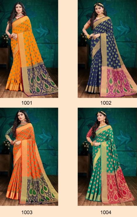 Asisa Saree Campa Silk 1001-1004 Series By Asisa Saree For Single ...
