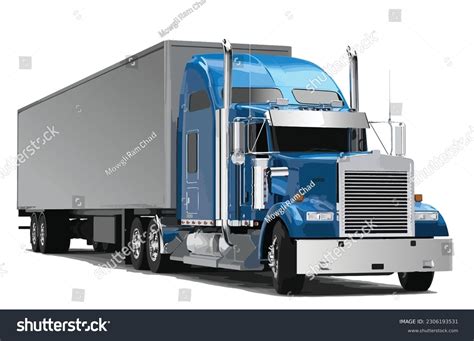 Semi Truck Trailer Clip Art