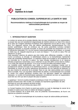 Fillable Online Recommandations relatives la brachyth rapie de la ...