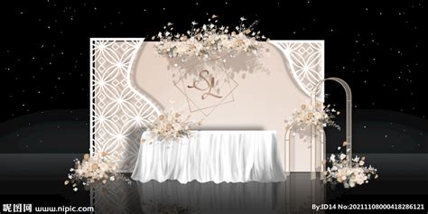 中式装饰效果婚礼婚宴红色中国风装修效果图海报模板下载-千库网
