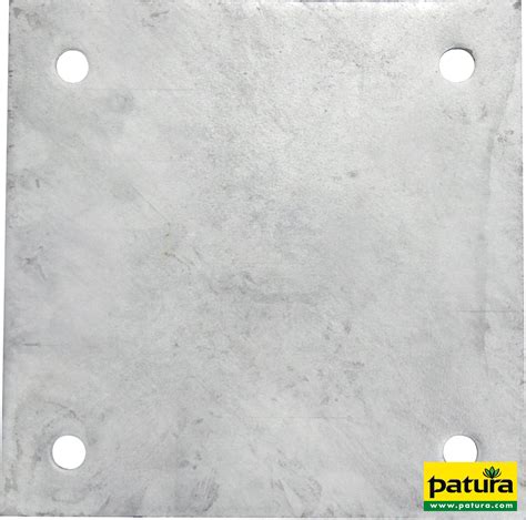 Plaque de renfort, 200 x 200 x 8 mm, galvanisée - Agro-Équipements