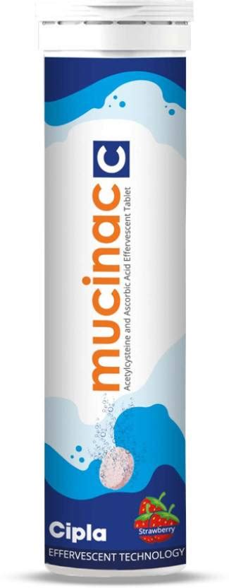 Cipla Mucinac C - NAC (N-acetylcysteine) | Nutritional Supplement for ...