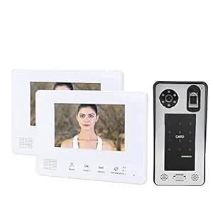 Video Intercom System, Wall-Mounted Fingerprint Password IC Card Unlock ...