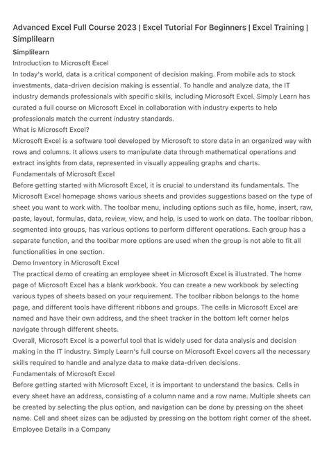 Excel Full-Course 的图像结果