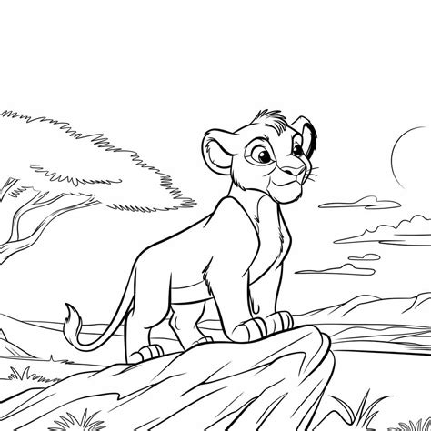 Little Simba from The Lion King coloring page - Download, Print or ...