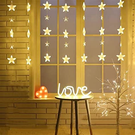 Star Garland Curtain LED Lights – The Purple Tree