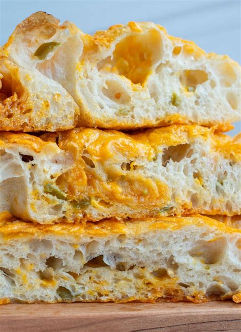 Jalapeño Cheddar Sourdough Focaccia Recipe - Amy Bakes Bread