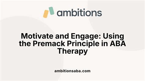 What is the Premack Principle in ABA