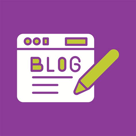 Blog Vector Icon 23296088 Vector Art at Vecteezy