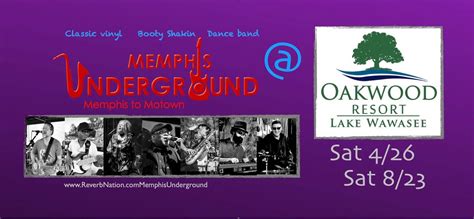 Oakwood Resorts Pier & Back Porch hosts Memphis Underground for 2 shows ...