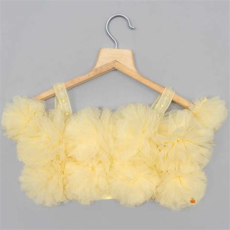 Buy Lemon & Pink Net Lehenga Choli for Girls – Mumkins