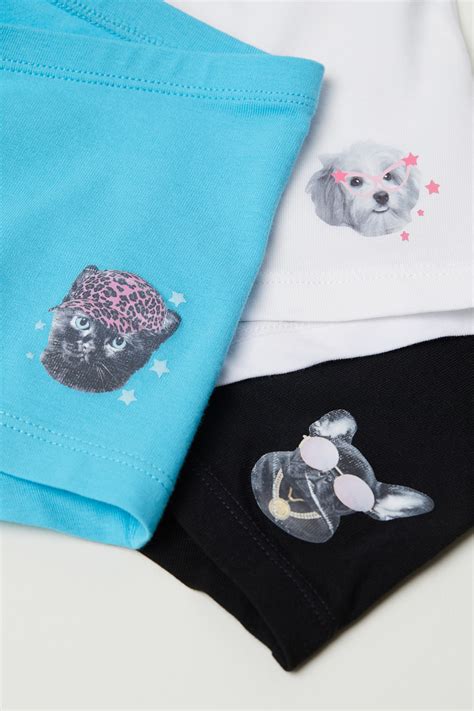 3-pack boxer briefs - Turquoise/Animals - Kids | H&M IN