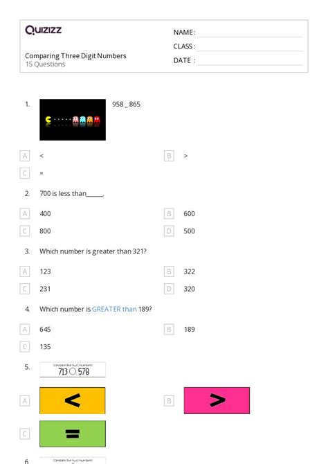 Comparing Two Three-Digit Numbers Number Line 的图像结果