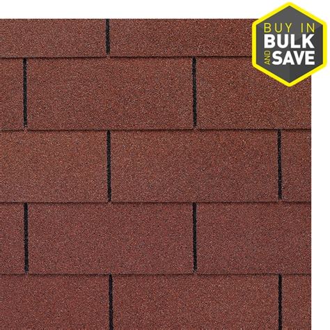 GAF Royal Sovereign Russet Red 3-tab Roof Shingles (33.33-sq ft per ...