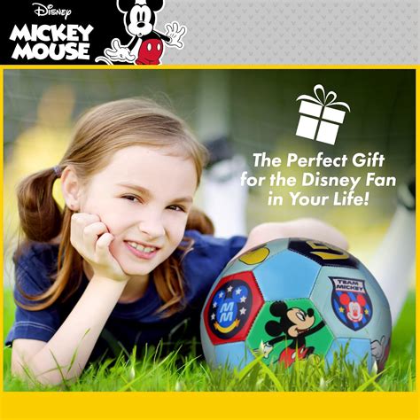 Buy Disney Mickey Mouse Soccer Ball, Size 3 and Size 5 Indoor/Outdoor ...