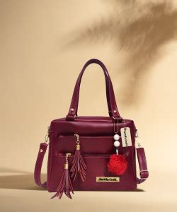 Buy Fortify Craft Women Maroon Hand-held Bag Maroon Online @ Best Price ...