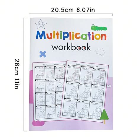 Lachilly Cuaderno de ejercicios de multiplicación de 2 dígitos ...