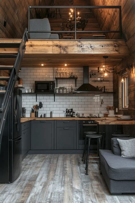 Image result for Small Cabin Kitchen