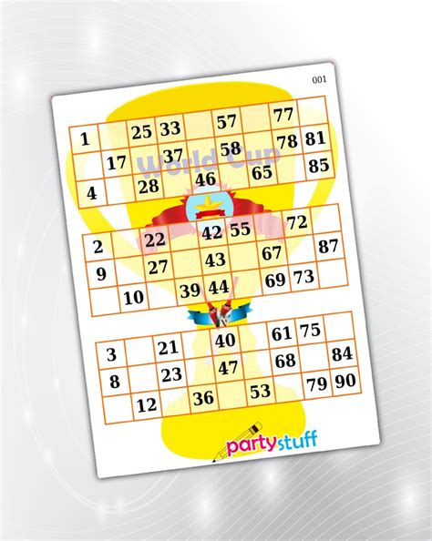 PartyStuff Tambola Housie Tickets - Cricket Classic Grids Triplet 3 ...