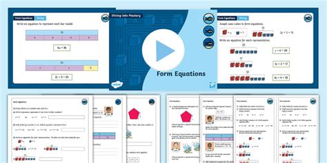 👉 Year 6 DiM: Step 6 Form Equations Teaching Pack