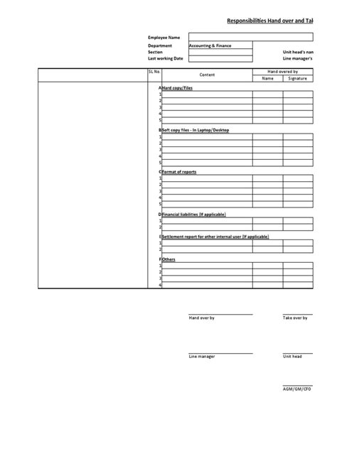 Image result for HandOver TakeOver Template