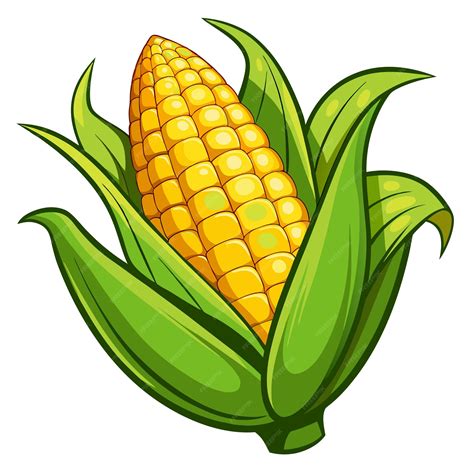 Realistic Corn Clipart Cartoon Fun and Vibrant Vector Illustration for ...