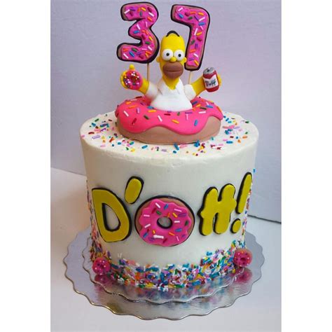 Homer Simpson Birthday Cake! | Homer simpson cake, Simpsons cake ...
