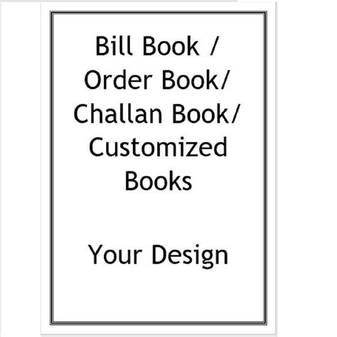 Recycled Paper A4 size bill book/order book/ challan book 100 pages ...