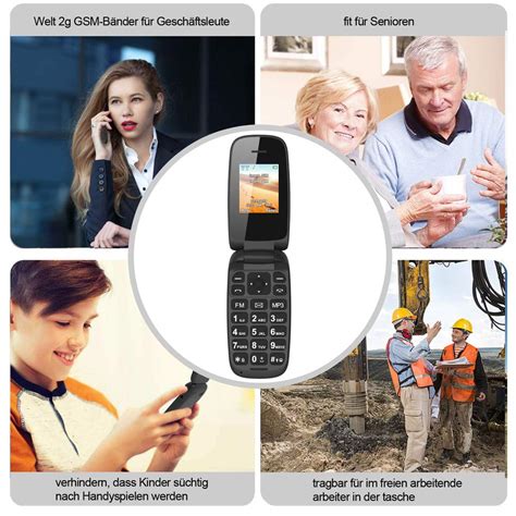 Buy Ushining Unlocked Flip Mobile Phone Pay as You Go Simple GSM Dual ...