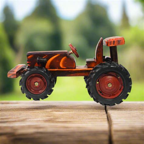 Buy Handmade Wooden Tractor Toy for Kids – Fun & Durable – Kids Bestie