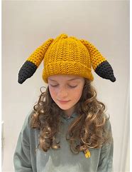Image result for Crochet Pikachu Hat