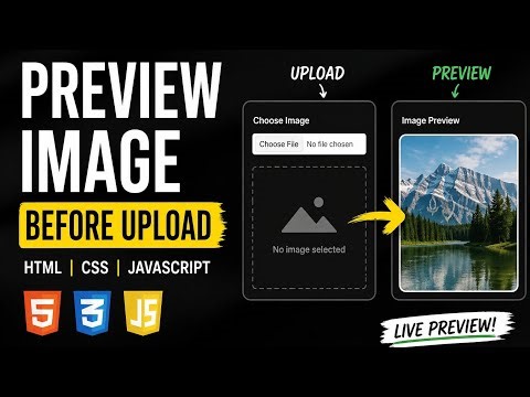 How to Preview Image Before Upload (HTML CSS JavaScript)