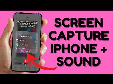 How to Screen Record on iPhone With Sound #iphone #iphonetips