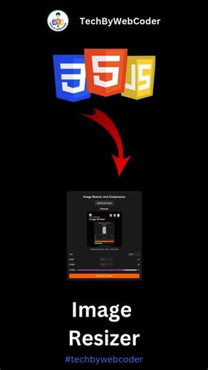 Day 27: How To Build a Image Resizer Using HTML, CSS & JavaScript (For Beginner)