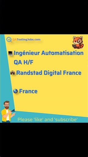 Ingénieur Automatisation QA H/F
